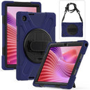 Rotatable Silicone Hybrid PC Tablet Case with Shoulder Strap, For Lenovo Tab 10.1 2025
