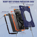 Rotatable Silicone Hybrid PC Tablet Case with Shoulder Strap, For Lenovo Tab 10.1 2025
