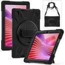 Rotatable Silicone Hybrid PC Tablet Case with Shoulder Strap, For Lenovo Tab 10.1 2025