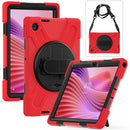 Rotatable Silicone Hybrid PC Tablet Case with Shoulder Strap, For Lenovo Tab 10.1 2025