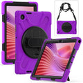 Rotatable Silicone Hybrid PC Tablet Case with Shoulder Strap, For Lenovo Tab 10.1 2025