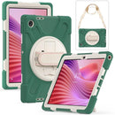 Rotatable Silicone Hybrid PC Tablet Case with Shoulder Strap, For Lenovo Tab 10.1 2025