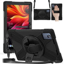 Rotatable Silicone Hybrid PC Tablet Case with Shoulder Strap, For Lenovo Tab 10.1 2025