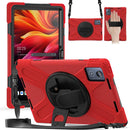 Rotatable Silicone Hybrid PC Tablet Case with Shoulder Strap, For Lenovo Tab 10.1 2025