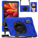 Rotatable Silicone Hybrid PC Tablet Case with Shoulder Strap, For Lenovo Tab 10.1 2025