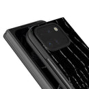 For Google Pixel 9 Pro Fold ABEEL Crocodile Pattern Black Edge Phone Case