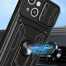 Sliding Camshield TPU+PC Phone Case with Card Slot, For iPhone 15 Plus, For iPhone 15
