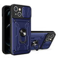 Sliding Camshield TPU+PC Phone Case with Card Slot, For iPhone 15 Plus, For iPhone 15