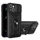 Sliding Camshield TPU+PC Phone Case with Card Slot, For iPhone 15 Plus, For iPhone 15