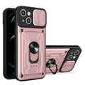 Sliding Camshield TPU+PC Phone Case with Card Slot, For iPhone 15 Plus, For iPhone 15