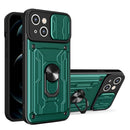 Sliding Camshield TPU+PC Phone Case with Card Slot, For iPhone 15 Plus, For iPhone 15