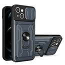 Sliding Camshield TPU+PC Phone Case with Card Slot, For iPhone 15 Plus, For iPhone 15