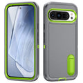 For Google Pixel 9 Pro Rugged PC + Silicone Phone Case with Holder