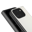 For Google Pixel 9 Pro Fold ABEEL Genuine Leather Elegant Black Edge Phone Case