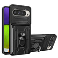 For Google Pixel 9 / 9 Pro Sliding Camera shield TPU+PC Phone Case with Card Slot