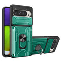 For Google Pixel 9 / 9 Pro Sliding Camera shield TPU+PC Phone Case with Card Slot