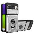 For Google Pixel 9 / 9 Pro Sliding Camera shield TPU+PC Phone Case with Card Slot