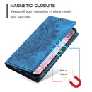 For Google Pixel 9 Pro XL Embossed Magnetic Leather Phone Case