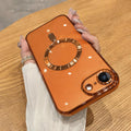 Electroplating MagSafe Phone Case, For iPhone 17e / 16e, For iPhone 17 Pro Max