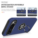 For Google Pixel 8a PC Hybrid TPU Magnetic Ring Holder Phone Case