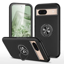 For Google Pixel 8a PC Hybrid TPU Magnetic Ring Holder Phone Case