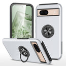 For Google Pixel 8a PC Hybrid TPU Magnetic Ring Holder Phone Case