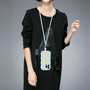 For iPhone 16 Pro Candy Colour Wave TPU Clear PC Phone Case with Lanyard