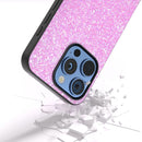 For iPhone 16 Pro Max Black Frame Colourful Glitter Phone Case