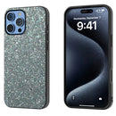 For iPhone 16 Pro Max Black Frame Colourful Glitter Phone Case