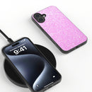 For iPhone 16 Plus Black Frame Colourful Glitter Phone Case