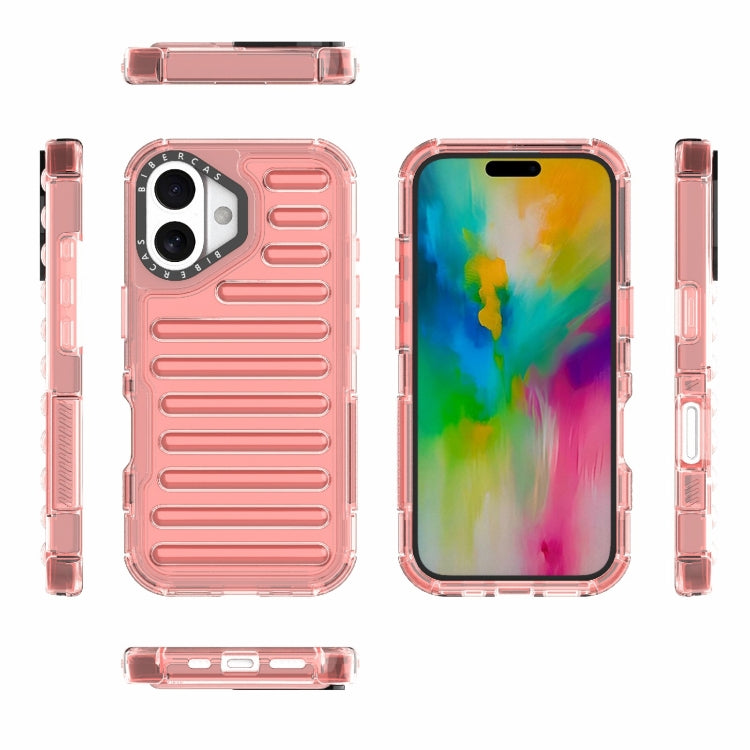 For iPhone 16 Pro Max High Transparency TPU Hybrid PC Airbag Phone Case