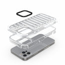 For iPhone 14 High Transparency TPU Hybrid PC Airbag Phone Case