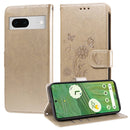 Embossed Butterfly Flowers Leather Phone Case, For Google Pixel 7