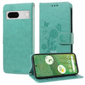 Embossed Butterfly Flowers Leather Phone Case, For Google Pixel 7