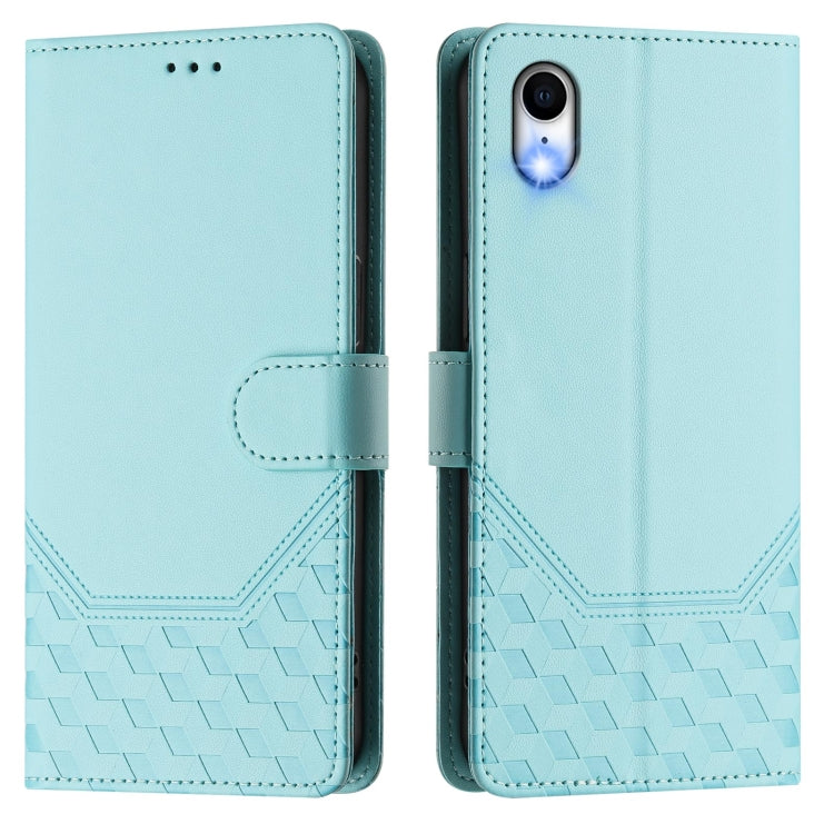 Honeycomb Embossing RFID Leather Phone Case