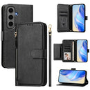Multi-Card Slots Zipper Wallet Leather Phone Case, For Galaxy S25 Ultra 5G, For Galaxy S24 FE 5G, For Galaxy S24 Ultra 5G, For Galaxy S24+ 5G