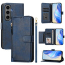 Multi-Card Slots Zipper Wallet Leather Phone Case, For Galaxy S25 Ultra 5G, For Galaxy S24 FE 5G, For Galaxy S24 Ultra 5G, For Galaxy S24+ 5G