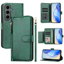 Multi-Card Slots Zipper Wallet Leather Phone Case, For Galaxy S25 Ultra 5G, For Galaxy S24 FE 5G, For Galaxy S24 Ultra 5G, For Galaxy S24+ 5G