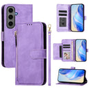 Multi-Card Slots Zipper Wallet Leather Phone Case, For Galaxy S25 Ultra 5G, For Galaxy S24 FE 5G, For Galaxy S24 Ultra 5G, For Galaxy S24+ 5G