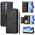 Multi-Card Slots Zipper Wallet Leather Phone Case, For Galaxy S24 5G, For Galaxy S23 FE 5G, For Galaxy S23 Ultra 5G, For Galaxy S23+ 5G