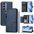 Multi-Card Slots Zipper Wallet Leather Phone Case, For Galaxy S24 5G, For Galaxy S23 FE 5G, For Galaxy S23 Ultra 5G, For Galaxy S23+ 5G