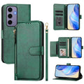 Multi-Card Slots Zipper Wallet Leather Phone Case, For Galaxy S24 5G, For Galaxy S23 FE 5G, For Galaxy S23 Ultra 5G, For Galaxy S23+ 5G