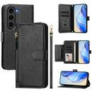 Multi-Card Slots Zipper Wallet Leather Phone Case, For Galaxy S24 5G, For Galaxy S23 FE 5G, For Galaxy S23 Ultra 5G, For Galaxy S23+ 5G
