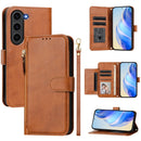 Multi-Card Slots Zipper Wallet Leather Phone Case, For Galaxy S24 5G, For Galaxy S23 FE 5G, For Galaxy S23 Ultra 5G, For Galaxy S23+ 5G