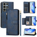 Multi-Card Slots Zipper Wallet Leather Phone Case, For Galaxy S24 5G, For Galaxy S23 FE 5G, For Galaxy S23 Ultra 5G, For Galaxy S23+ 5G