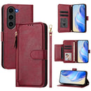 Multi-Card Slots Zipper Wallet Leather Phone Case, For Galaxy S24 5G, For Galaxy S23 FE 5G, For Galaxy S23 Ultra 5G, For Galaxy S23+ 5G