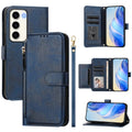 Multi-Card Slots Zipper Wallet Leather Phone Case, For Galaxy S23 5G, For Galaxy S22 Ultra 5G, For Galaxy S22+ 5G, For Galaxy S22 5G