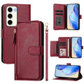 Multi-Card Slots Zipper Wallet Leather Phone Case, For Galaxy S23 5G, For Galaxy S22 Ultra 5G, For Galaxy S22+ 5G, For Galaxy S22 5G