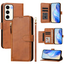 Multi-Card Slots Zipper Wallet Leather Phone Case, For Galaxy S23 5G, For Galaxy S22 Ultra 5G, For Galaxy S22+ 5G, For Galaxy S22 5G