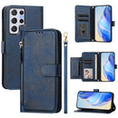 Multi-Card Slots Zipper Wallet Leather Phone Case, For Galaxy S23 5G, For Galaxy S22 Ultra 5G, For Galaxy S22+ 5G, For Galaxy S22 5G